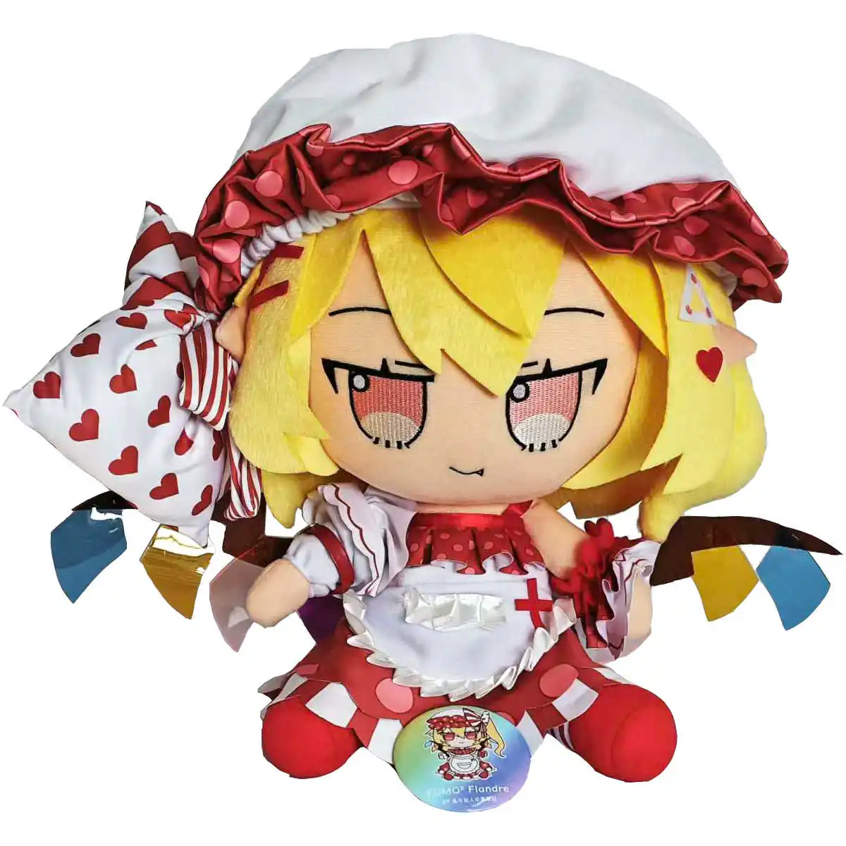 

30CM Touhou Project Flandre Scarlet Cute FUMO Plush Stuffed Cotton Doll Pillow Anime Cosplay Cartoon Sitting Plushie Gifts