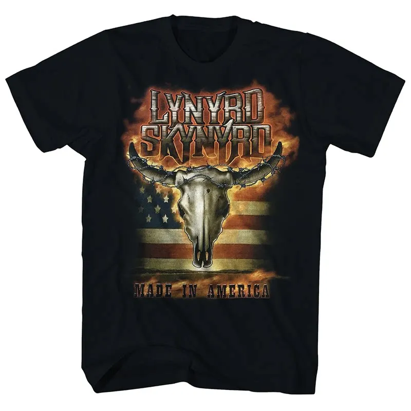 Amerikanische Southern-Rockband Lynyrd Skynyrd - Amerikanisches Kurzarm-T-Shirt