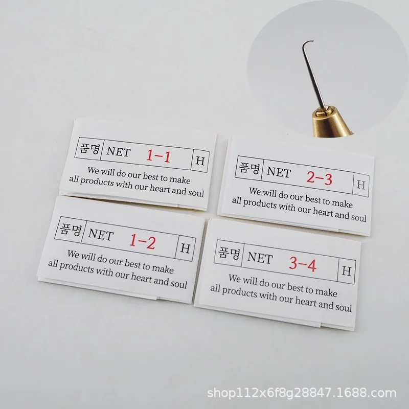 50 Pcs Metal Crochet Hook For Knotting And Weaving Wigs On Lace Net