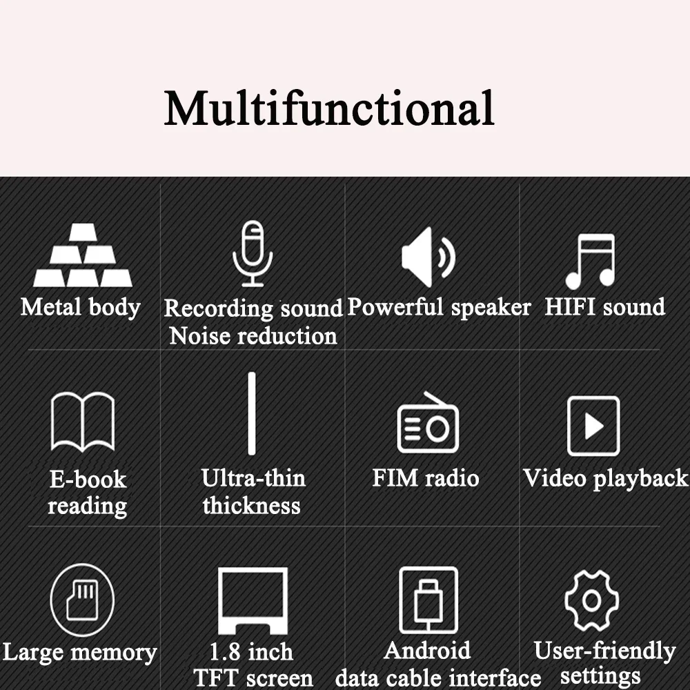 حار جودة عالية MP4 مع سماعات 1.8 بوصة شاشة LCD وسائل الإعلام لعبة فيديو فيلم راديو FM الجيل الثالث مشغل موسيقى MP4