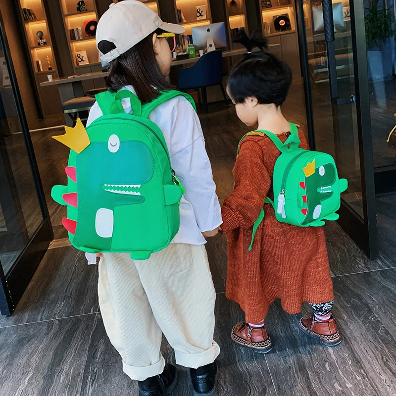 New kindergarten baby school bag  Children's cartoon bag  Cute Dinosaur School Bag  Children's shoulder bag