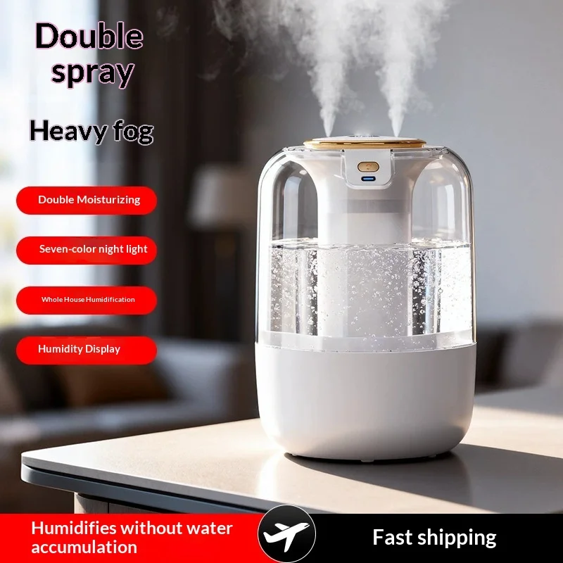 Ultra Quiet Humidifier Large Capacity Top Fill Design with UV Light Filter Adjustable for All Night Color Changing Humidifier