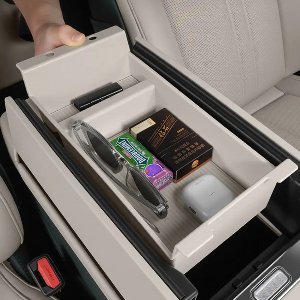 

Handrail Box Layered Storage Box For Xiaomi YU7 YU 7 2025 2026 Original Color ABS Storage Box Car Modification Accessories