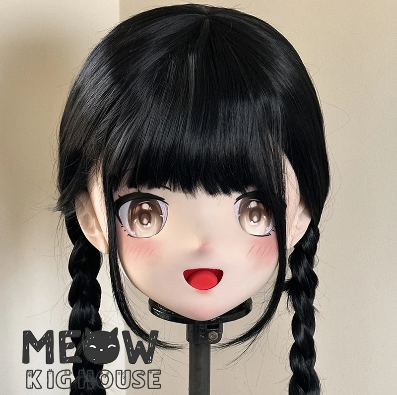 

Маска-кигуруми (STK27) из материала PLA с полной блокируемой фиксацией головы, для кроссдрессинга, мужской-женский персонаж, в стиле японских аниме-персонажей из игр