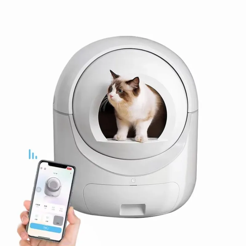 

DZ WJW CJM Advanced WIFI Auto Electric Cat Toilet Tuya APP Self-cleaning Smart Pet Automatic Robot Cat Box for Cats