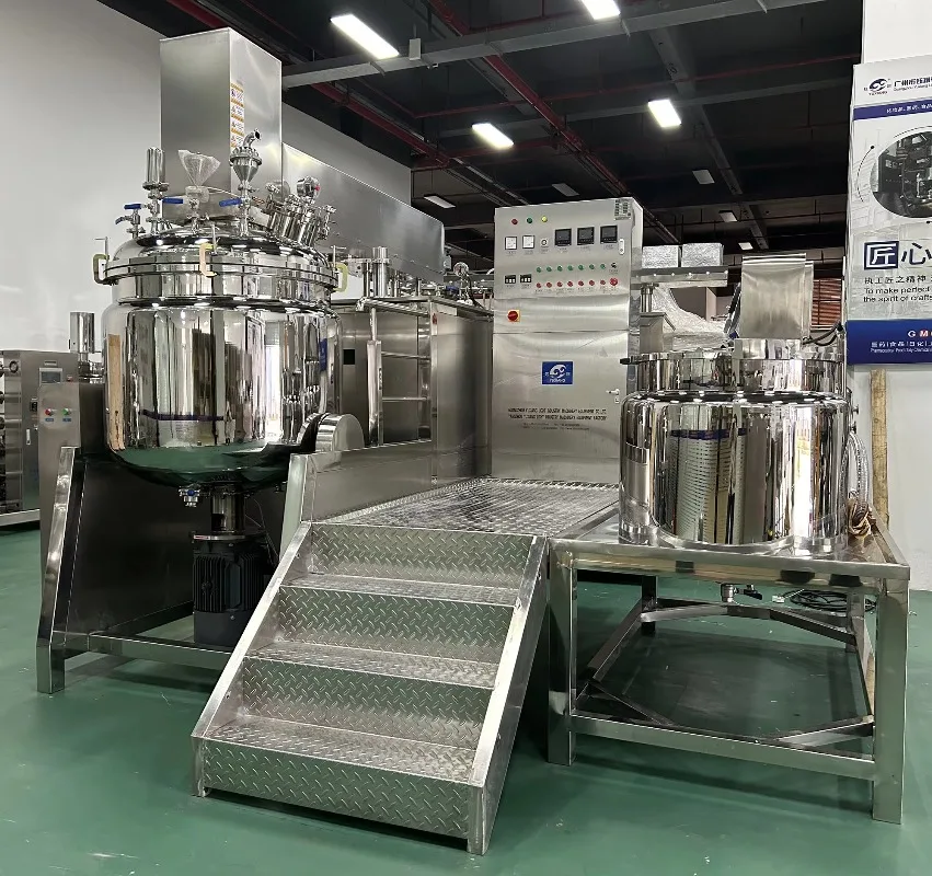 Custom SUS304 Vacuum Homogenizer Emulsifier,500-1000L Cream Mixing Equipment Motor Bearing for Plastics Food Production