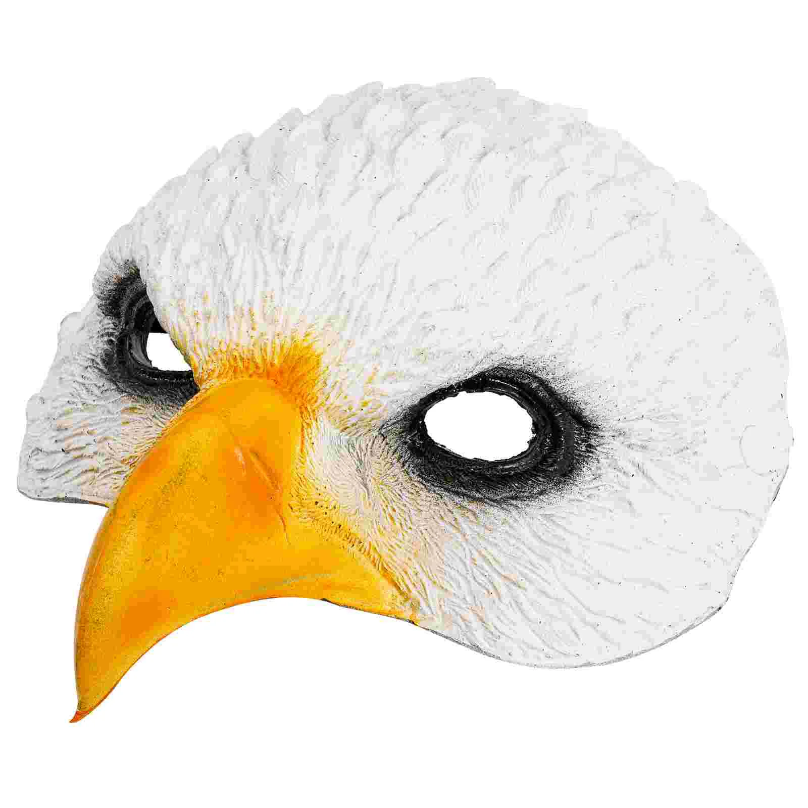 

Halloween Half Face Men's Masquerade Bird Costume Party Accessory Half Mask Beak Adult Cosplay Eagle Mask Adjustable for Adults