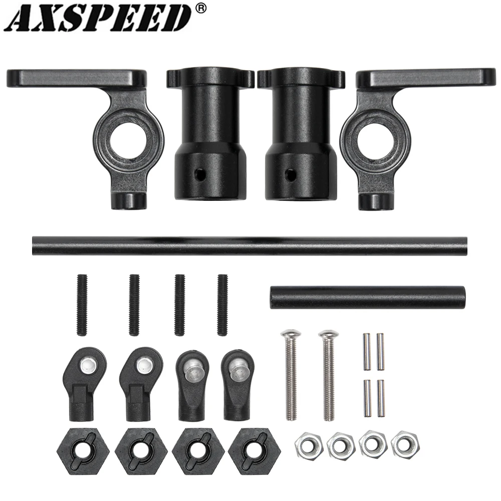 

AXSPEED Snow Track Wheels Tires Conversion Kit for 1/10 RC Rock Crawler Car Axial SCX10 Upgrade Modified Parts