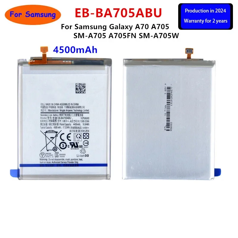 

Brand New EB-BA705ABU 4500mAh Replacement Battery For Samsung Galaxy A70 A705 SM-A705 A705FN SM-A705W Batteries