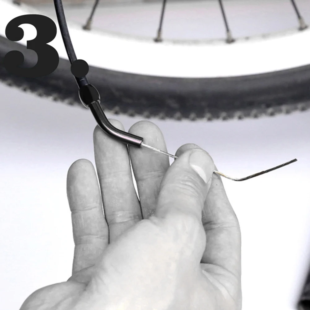 وصلة Derailleur الخلفية من سبائك الألومنيوم باللون الأسود لدراجة الطريق والدراجة الجبلية وأنبوب خط التحول الخلفي انتقال أكثر سلاسة #2