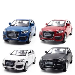 1:36 Audi Q7 V12 Toy Car Model For Children RMZ CiTY SUV Sport Diecast Alloy Vehicle Miniature Pull Back Collection Gift for Boy