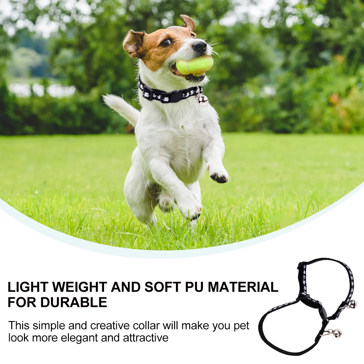 

1Pcs Skull Halloween Pet Collar Stylish Adjustable Bright Cloth Design Puppy Collar Pet Collars Dog Collars