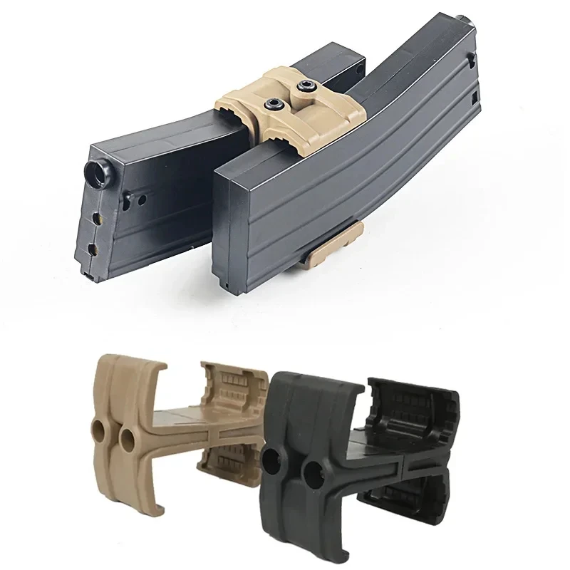Tactical Barrel Clamp Mount, Flashlight & Speed Reload Accessory for AK, M4, M16, PMAG Airsoft Magazine, Hunting Accessory