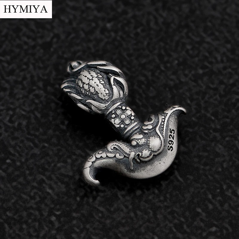 

Handmade 925 Silver Buddhist Mahakala Charm Sterling Tibetan Vajra Knife Pendant Buddhist Prayer Amulet