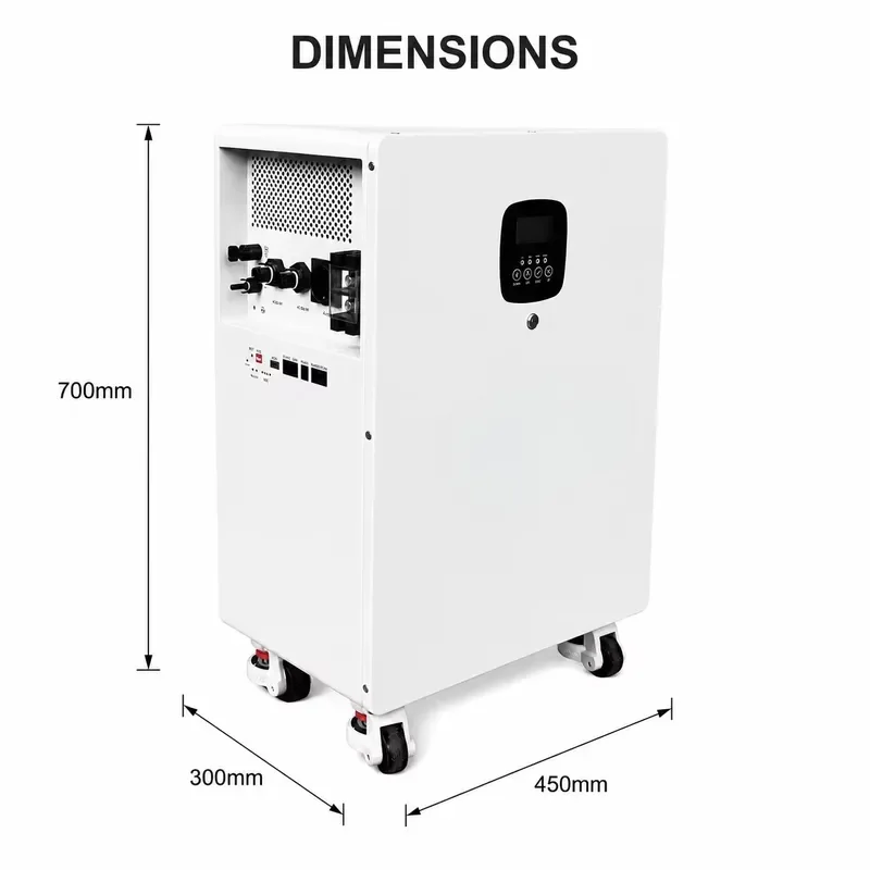 8kWh All in One Off Grid Solar Storage LiFePO4 Battery 4.5kW Inverter 5000W MPPT Portable Silent Pre Assembled