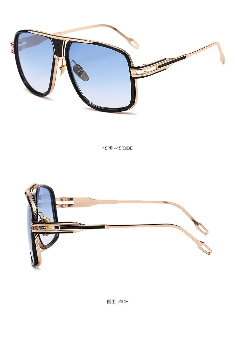 Mode Sonnenbrille Outdoor Kröte Spiegel Doppels trahl Dekoration Brille Sonnenbrille für Männer – Detail 9