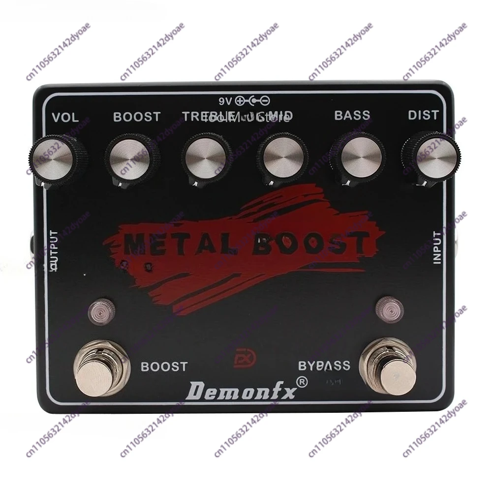 

Гитарная педаль эффектов METAL BOOST: Distortion, Boost, EQ с 6 регуляторами для коррекции средних частот и формирования звучания.