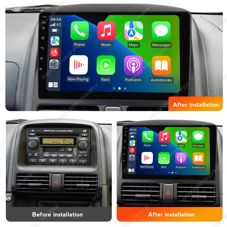 MEKEDE Android 14 Wireless Carplay Auto Car Radio for Honda CRV CR-V 2002-2005 Car Multimedia Player Autoradio 2Din Radio Stereo