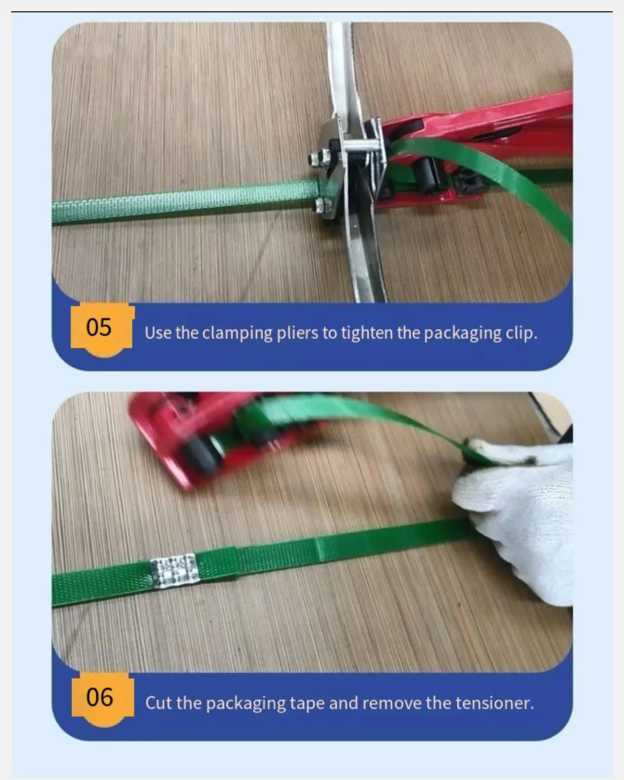 Manual Banding Tool Strapping Machine PP PET Strapping Sealer Crimping Strapping Tool Packing Wrapping Machine Red