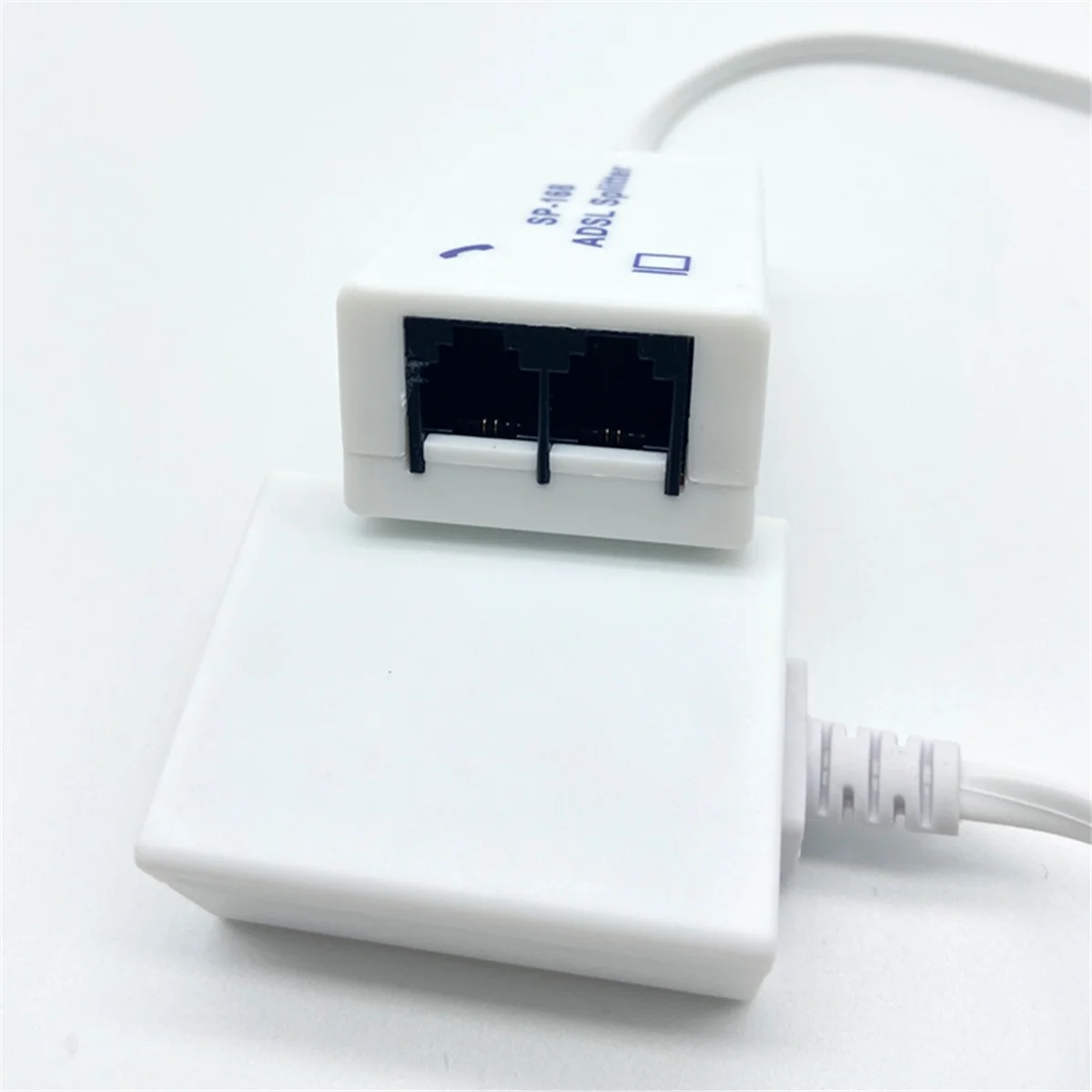 

HLES 2Pcs DSL Filter Splitter ADSL Splitter for Phone Line Male to 2 Female RJ11 6P4C/6P2C Telephone Modem Converter Adapter