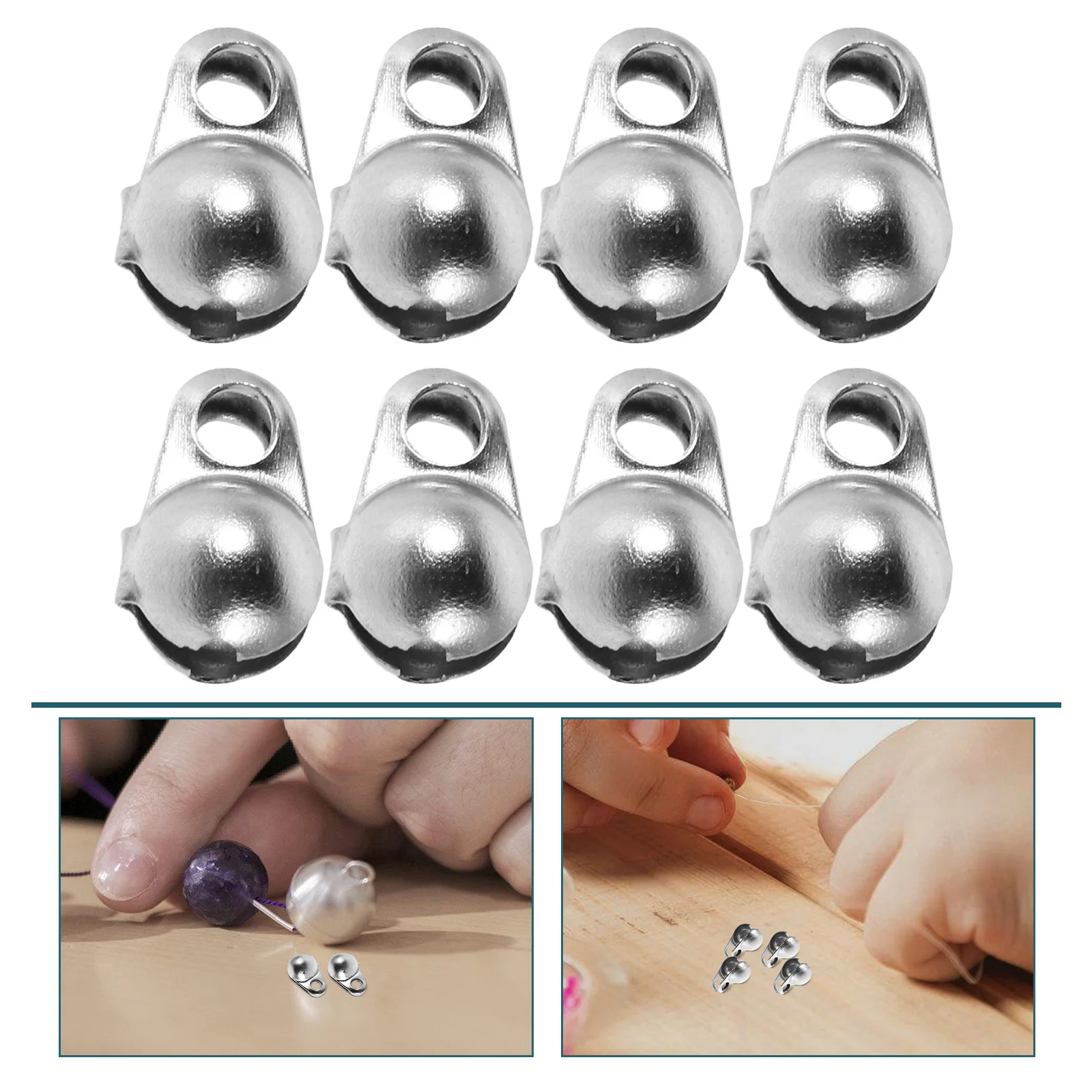 

100Pcs Jewelry Clasps Stainless Steel Buckle Lock for DIY Necklace Bracelet Making Connector Charms Craft Supplies