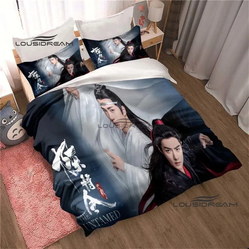 The Untamed Drama Bedding Set 3D Printing xiao zhan Home Decoration Boy Girl King Size Bedding Set Quilt Cover Pillowcas