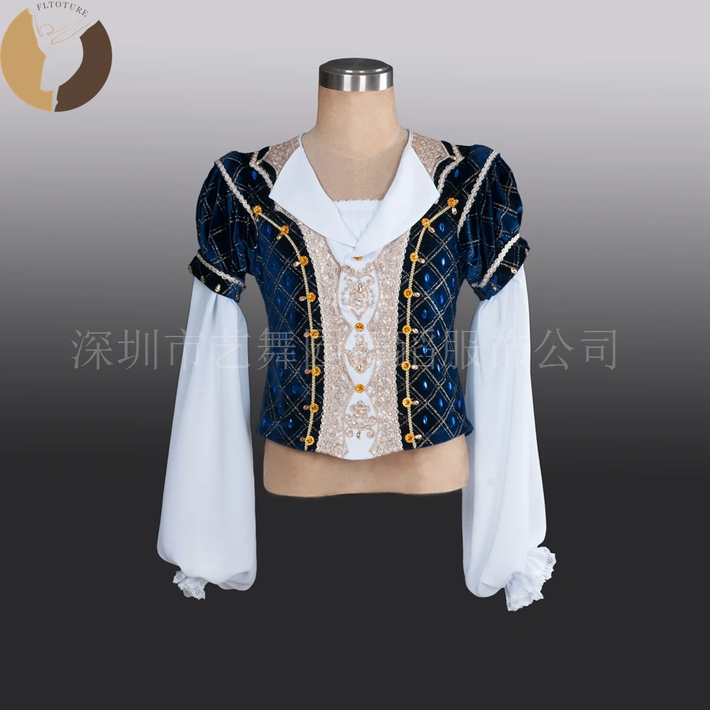 

FLTOTURE Высокое качество классический балетный сценический костюм на заказ куртка для мальчика Raymonda Jean de Brienne мужская балетная туника на продажу