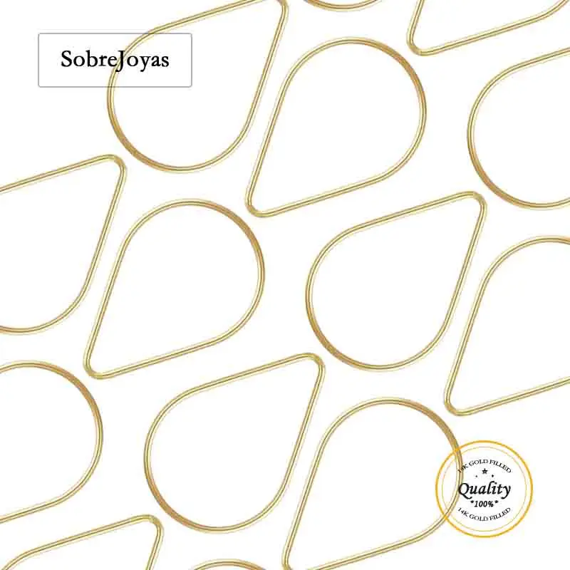 

Подвеска-капля с позолотой 14 карат для изготовления ювелирных изделий своими руками - подходит для браслетов, ожерелий, серег, ювелирных изделий