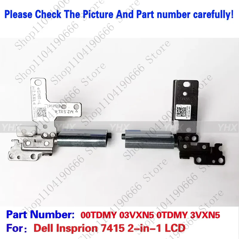 

bd New For Dell Insprion 7415 2-in-1 LCD Screen Hinge Shaft 00TDMY 03VXN5.