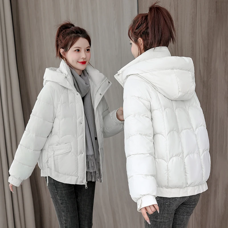 جديد لعام 2025 معطف شتوي دافئ من القطن من Orto Thiened معطف شتوي دافئ بسحاب للإغلاق لون للتنقل فضفاض مناسب