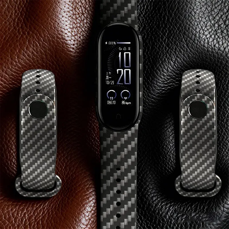 Für Xiaomi Mi Band 7 Carbonfaser-Armband NFC Smartwatch-Armband MIband 5 Silikon-Armband Correa Mi Band 4 5 3 6 7 Zubehör