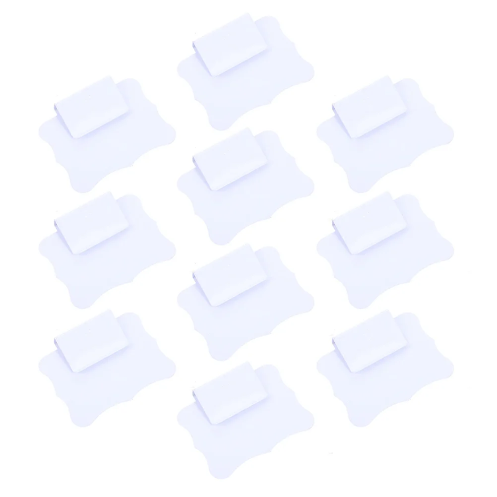 

10 Pcs Washed Price Tag Label Plastic Basket Holders Clips with Cover Bin Labels Pvc for Labeling Display