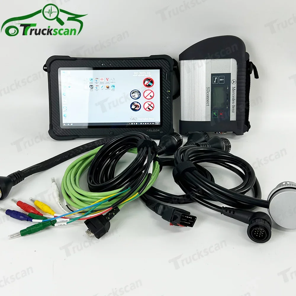 Full Chip MB STAR C4 SD Connect Compact C4 Car truck software 2023.03 Mb star Multiplexer Diagnostic Tool with WIFI+Xplore table