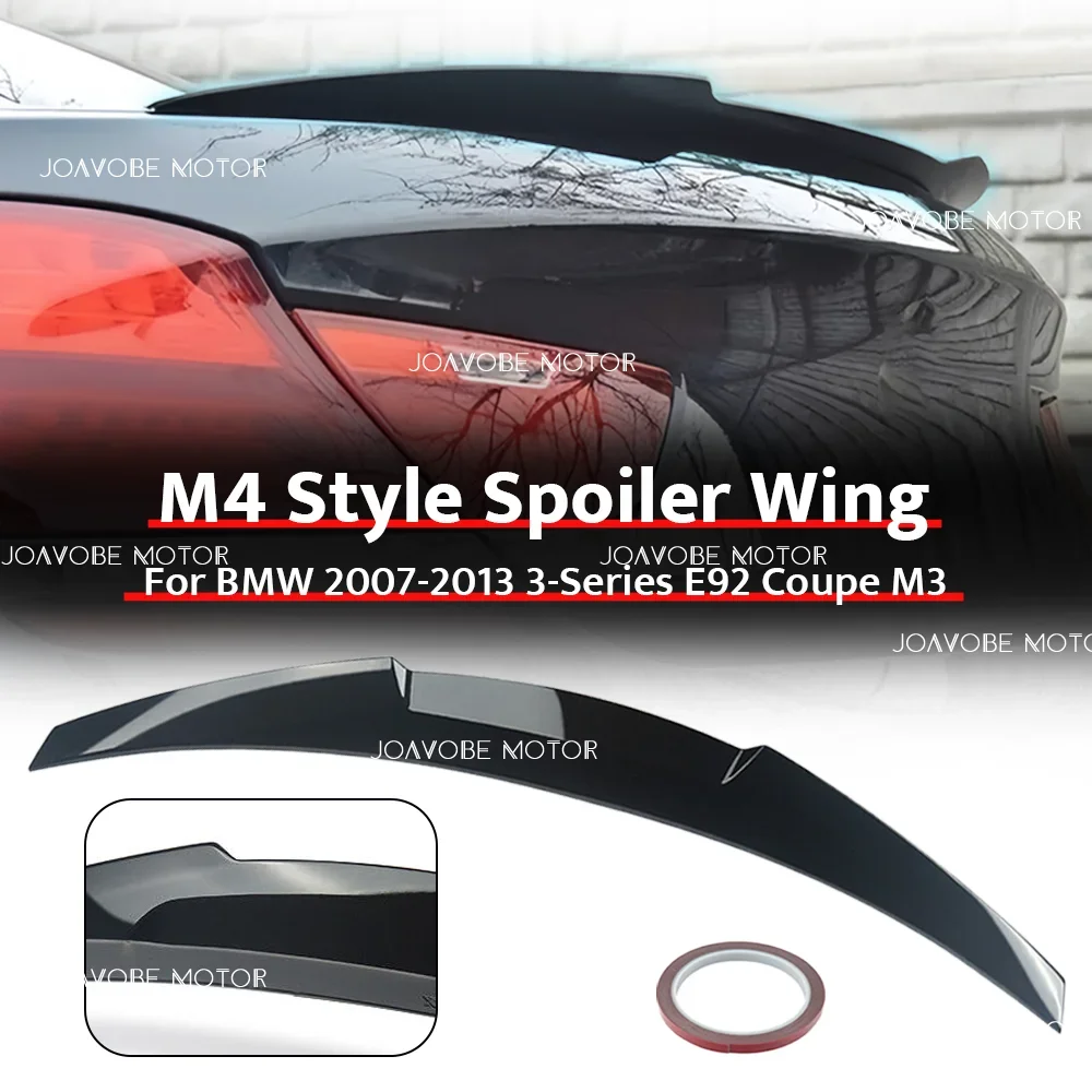 

Glossy Black M4 Style Rear Spoiler Wing For BMW 2007-2013 3-Series E92 Coupe M3
