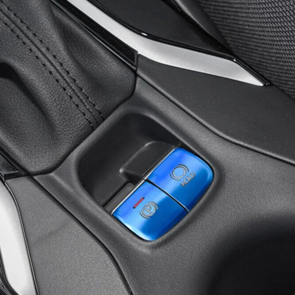 2pcs Car Gear Function Button Frame Trims Blue Interior Accessories For Toyota For Corolla 2019 2020 2021 2022 2023