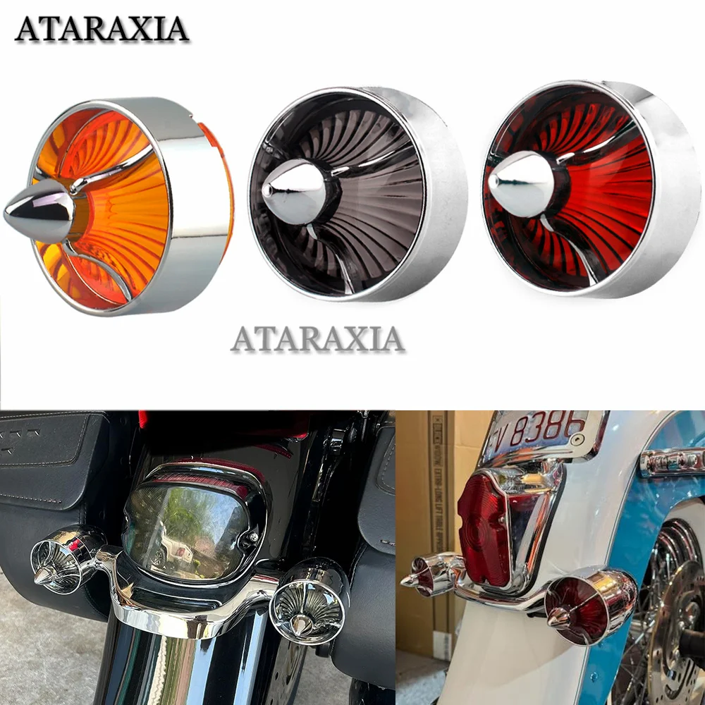 Motorcycle ABS Lenses Turn Signals Light Indicator Lens Cover For Harley Sportster Dyna Davidson Street Glide Road