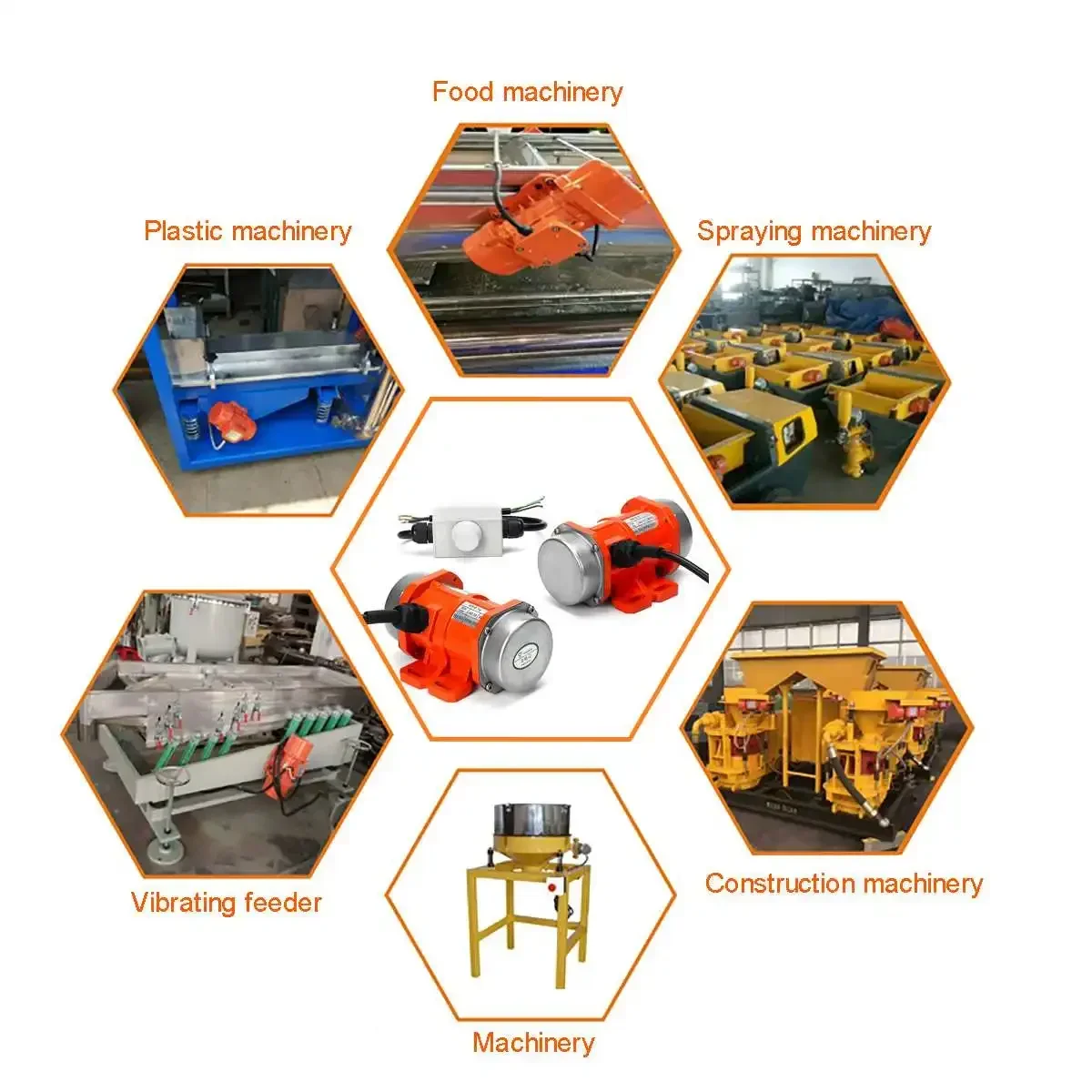 220V 30W 60W Adjustable Speed Vibrating Motor for Feeding Machine, Shotcrete Machine, Washing Machine + Motor Speed Controller