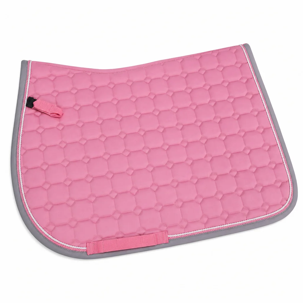 sottosella-trapuntato-con-motivo-elegante-tappetino-da-equitazione-per-cavalli-300-grammi-imbottitura-in-spugna-trapuntata-a-nido-d'ape-tessuto-oxford
