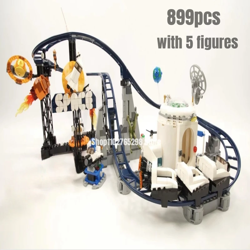 899pcs Space Roller Coaster Building Blocks Model Fit 31142 Toys for Children Christmas Gift