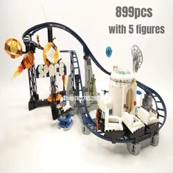899pcs Space Roller Coaster Building Blocks Model Fit 31142 Toys for Children Christmas Gift