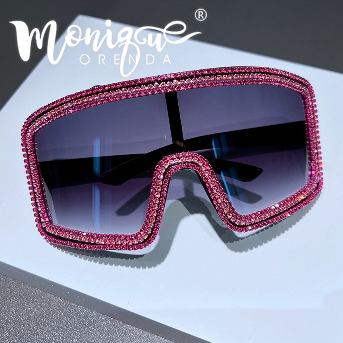 

sunglasses women Trade 2024 Oversized Pink Diamond y2k Luxury women's sunglasses Fashion Eyewear lunette soleil femme