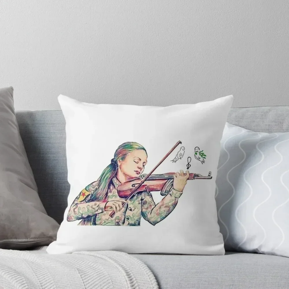 

Girl Roj Ava, Girl YPJ Throw Pillow autumn decoration luxury sofa pillows Pillow Cases Decorative pillow