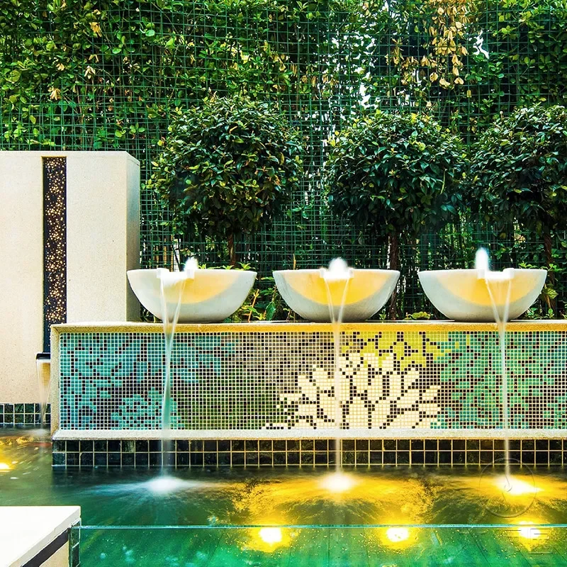 Flowing water ornament fountain water feature sketch bowl waterfall circulation  system pond club decoration