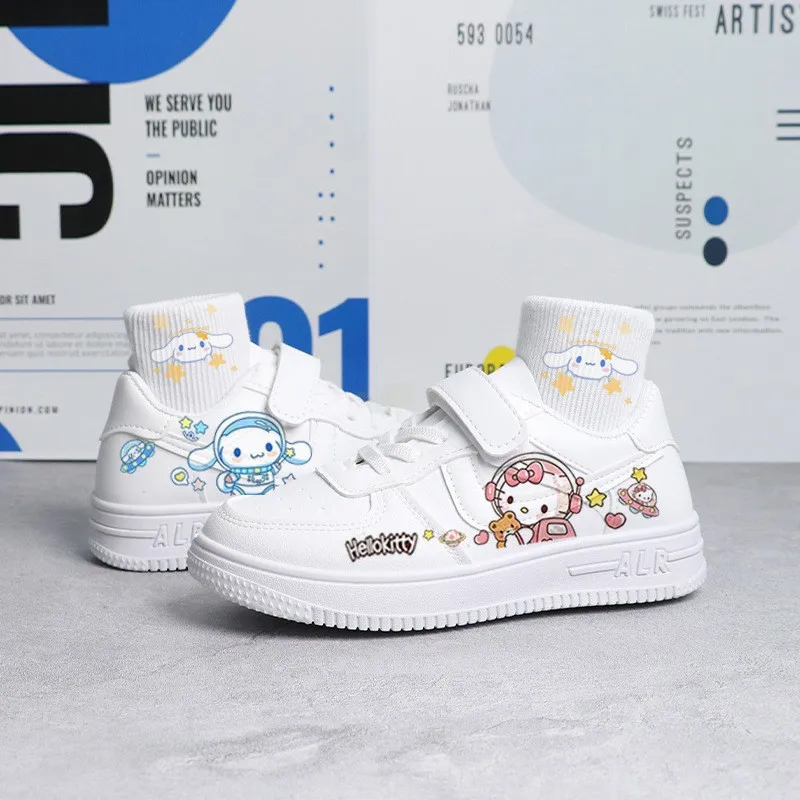 Anime Sanrio Kuromi Cinnamoroll Hello Kitty Shoes Cute Cartoon Fashion Creative Comfortable Kids Kawaii Sneakers Birthday Gift