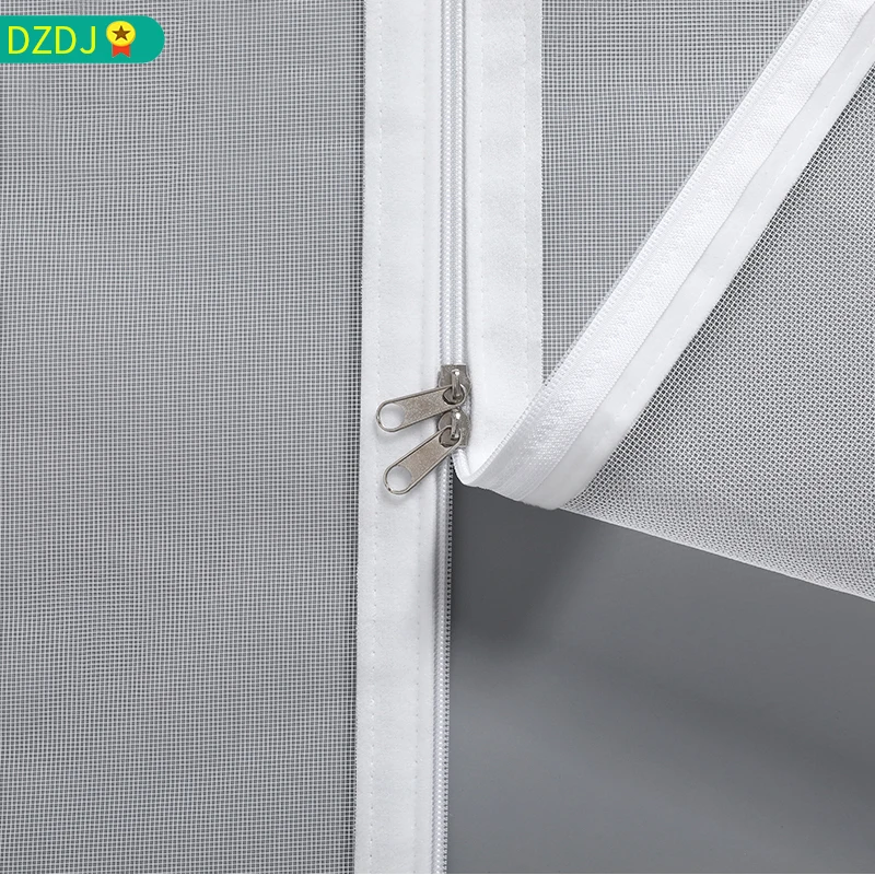 สีขาว,ขนาดที่กําหนดเองหน้าต่างกันยุง,หน้าจอหน้าต่างซิป,มุ้งกันยุงตาข่ายหน้าต่างแบบมีกาวในตัว,เชียร์ที่มองไม่เห็น,ป้องกันยุง
