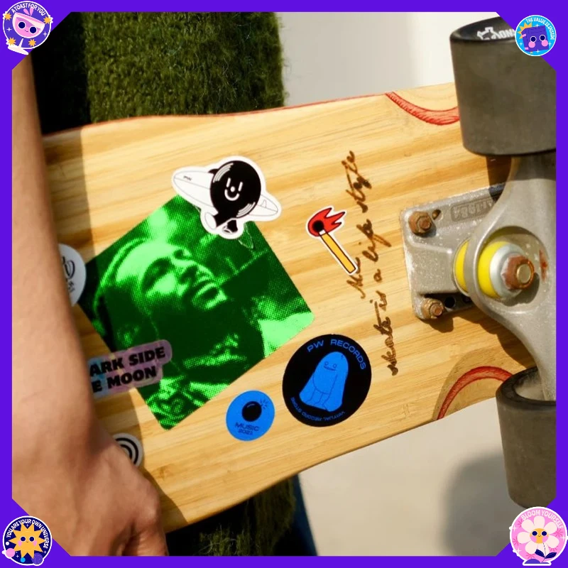 Custom Stickers Waterproof Your Own Logo Name Label PVC Vinyl Die Kiss Cut Kawaii Cute Laptop Aesthetics Sticker Self Adhesive