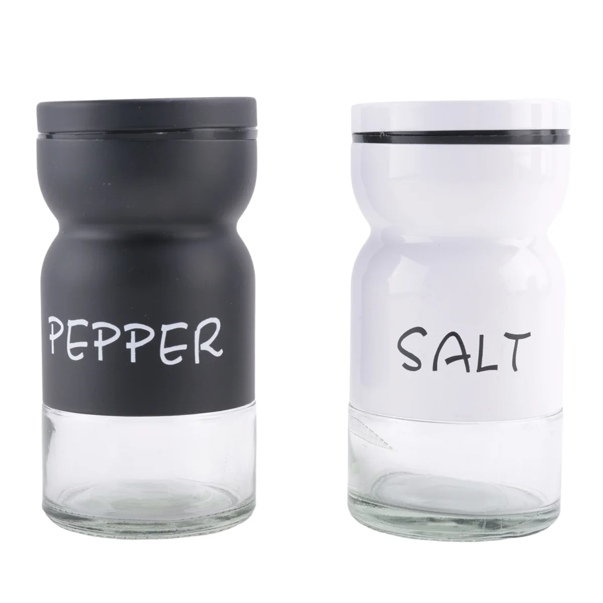 Farmhouse Salt and Pepper Shakers Set with Adjustable Lids, Decor, Cute Shaker Set