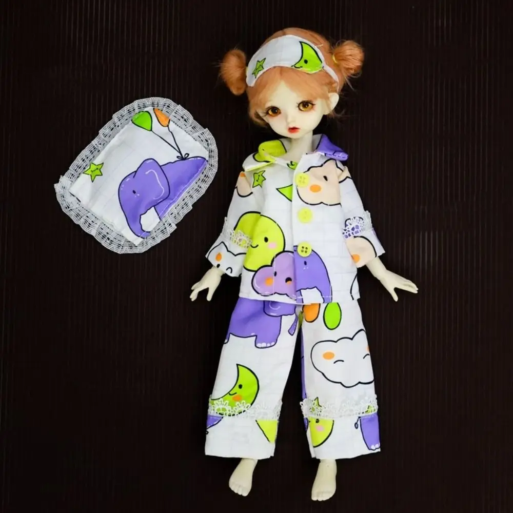 Gestreepte 30 cm Pop Pyjama Aankleden Vrijetijdskleding Pop Slaap Kleding Leuke Zoete Homewear BJD Poppenkleertjes Foto Props
