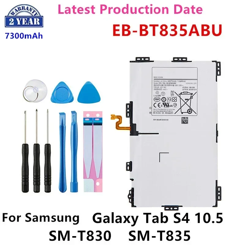 Brand New EB-BT835ABU 7300mAh Tablet Replacement Battery For Samsung Galaxy Tab S4 10.5 SM-T830 T830 SM-T835 T835 +Tools