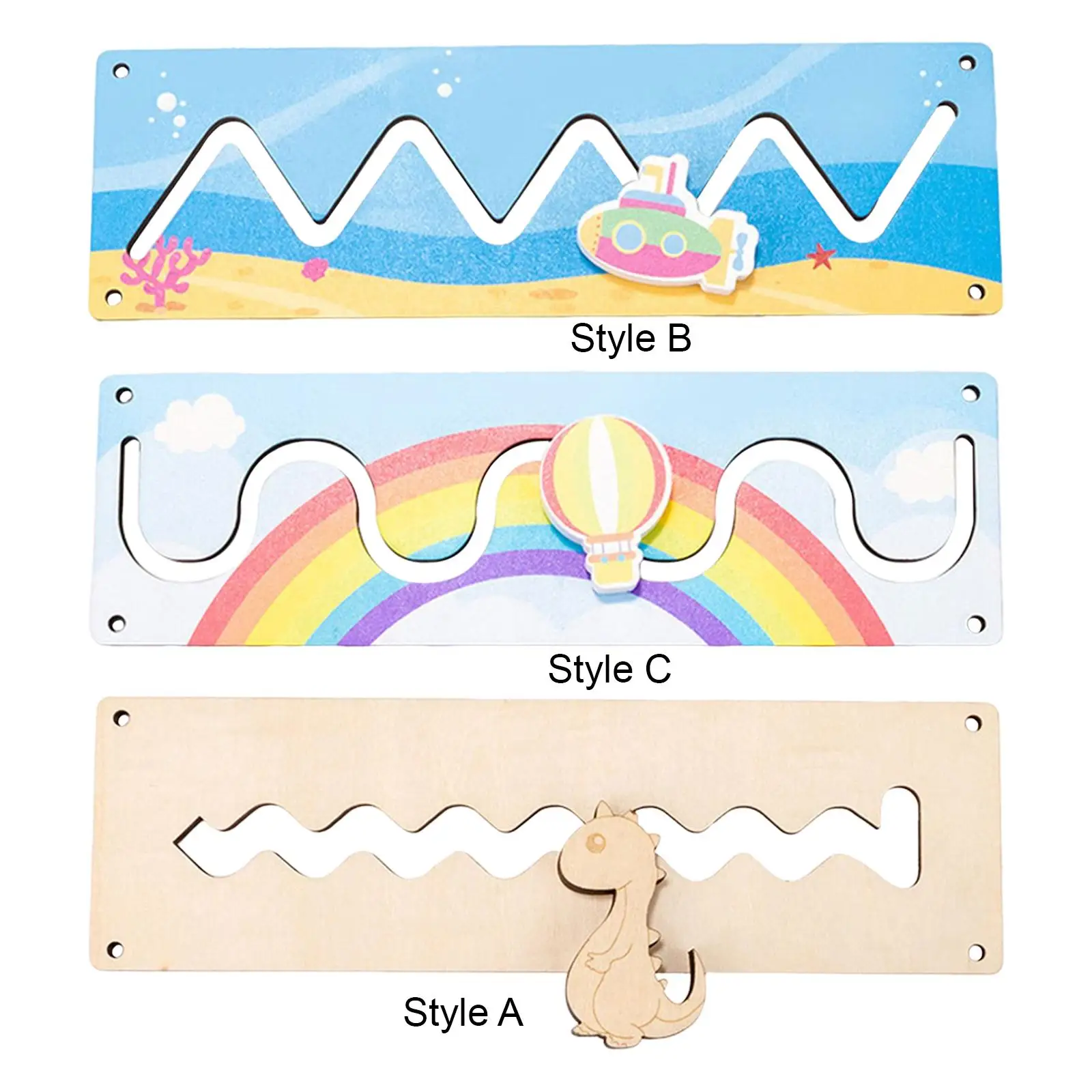 Zabawki sensoryczne do wczesnej edukacji, tablica manipulacyjna, drewniana zabawka rękodzielnicza sensoryczna